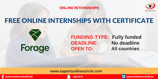 Fully Funded Scholarship Free Online Internships with Certificates 2024 | Virtual Internships | Forage Internships