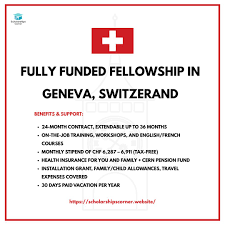 FullyFunded Scholarship Post Career Break Fellowship in Geneva, Switzerland