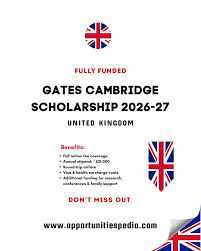 FullyFunded Scholarship Gates Cambridge Scholarship 2026-27 in UK