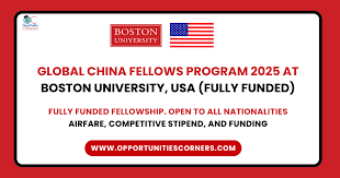 FullyFunded Scholarship Global China Fellows Program 2026 in USA