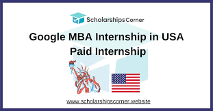 FullyFunded Scholarship Google MBA Summer Internship 2026 in USA