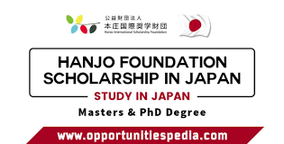 FullyFunded Scholarship Hanjo Foundation 2026 in Japan