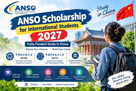 ANSO Scholarship for International Students 2027