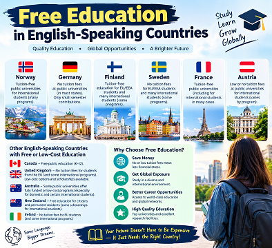 Free Education in English-Speaking Countries 2027