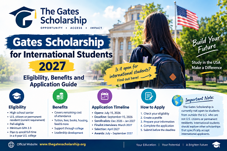 Gates Scholarship for International Students 2027